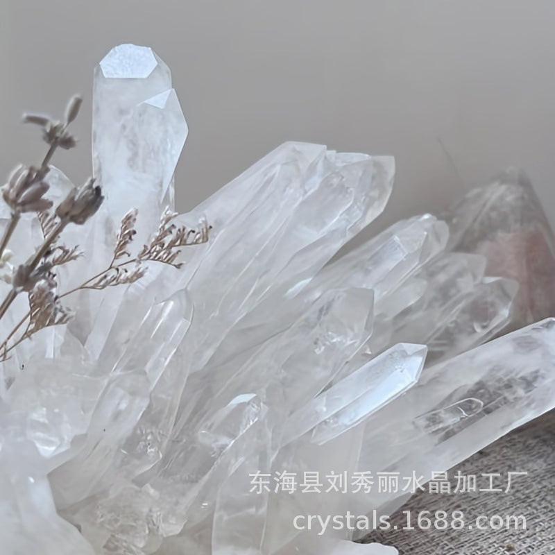 Clear Quartz Crystal Cluster