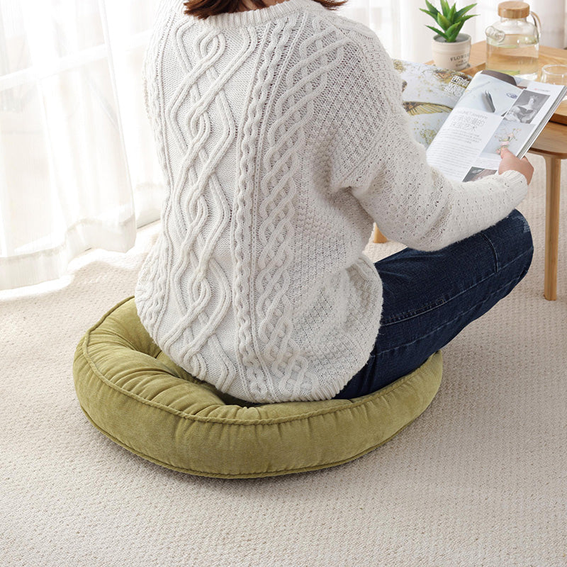 Round Corduroy Meditation Cushion