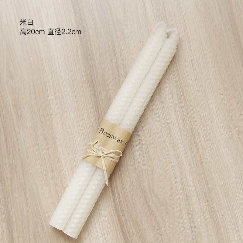 2pcs Handmade Nordic Beeswax Candles
