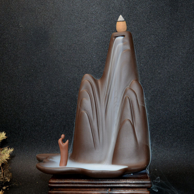 Sand Ceramic Backflow Incense Burner (Large)