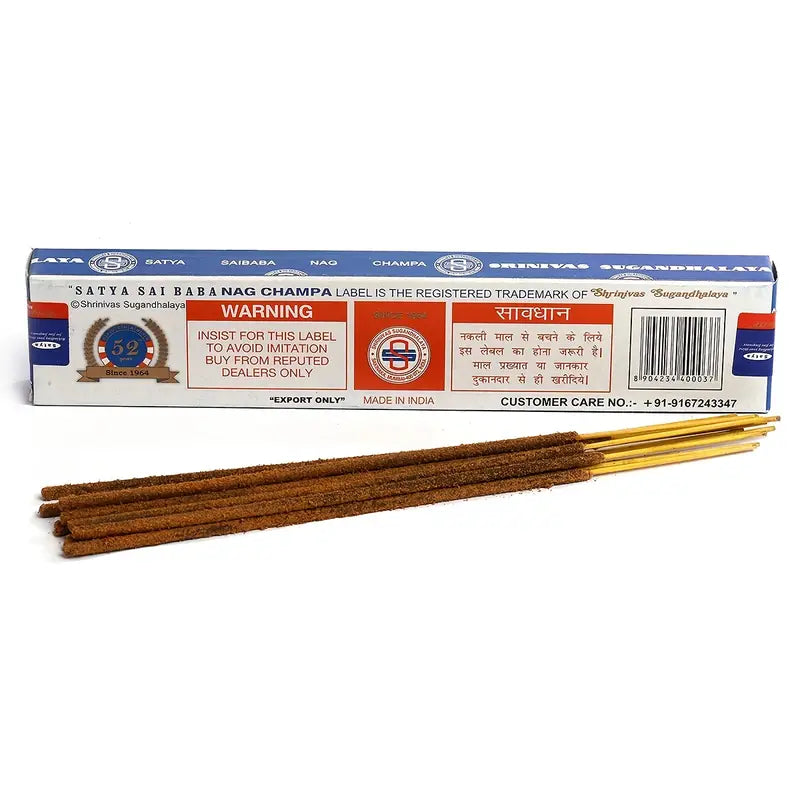 Authentic 15g Satya Sai Baba Nag Champa Incense Sticks
