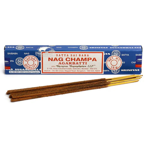 Authentic 15g Satya Sai Baba Nag Champa Incense Sticks