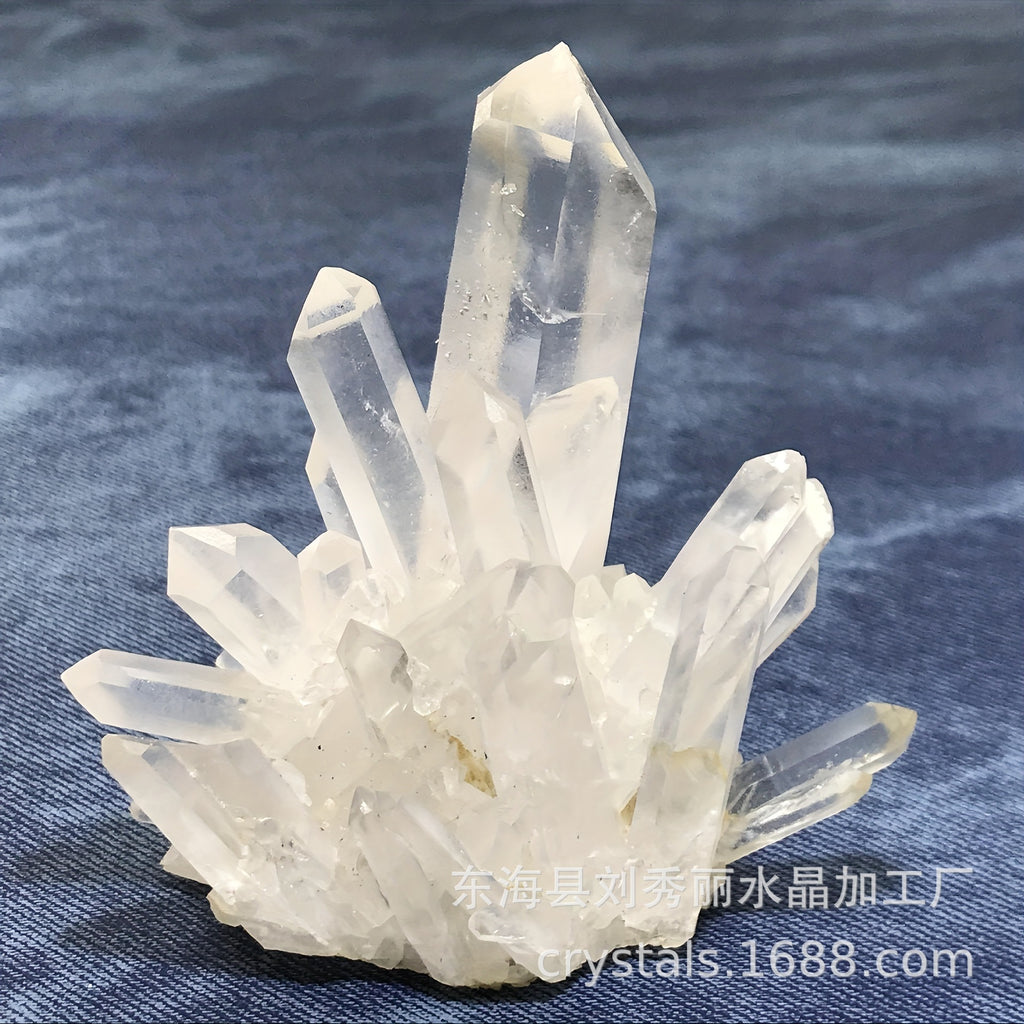 Clear Quartz Crystal Cluster