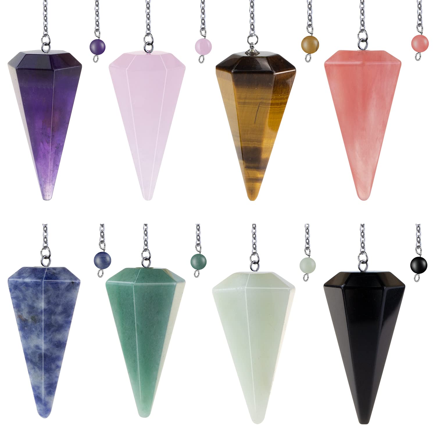 Crystal Pendulum-3 pieces, mixed