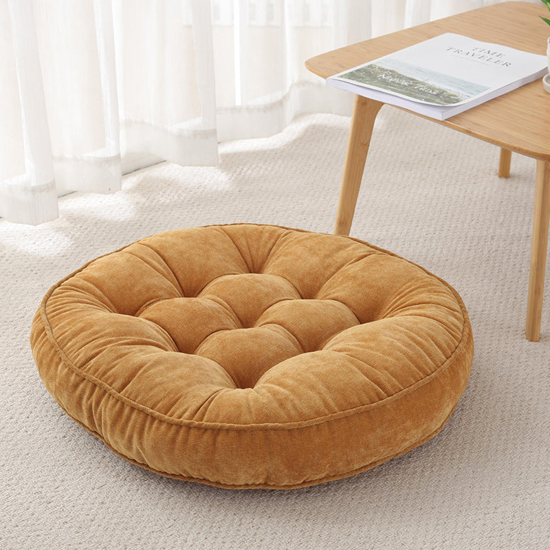Round Corduroy Meditation Cushion