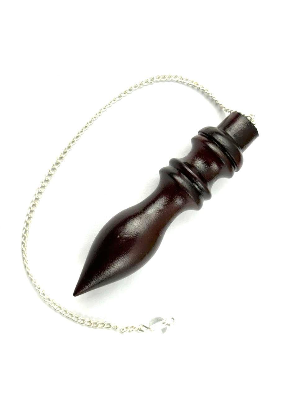 Jet Rosewood Egyptian Pendulum R-6 for Healing Metaphysical Divination Gemstone Pendulum Crystal Reiki Feng Shui Meditation Gift for Men Women